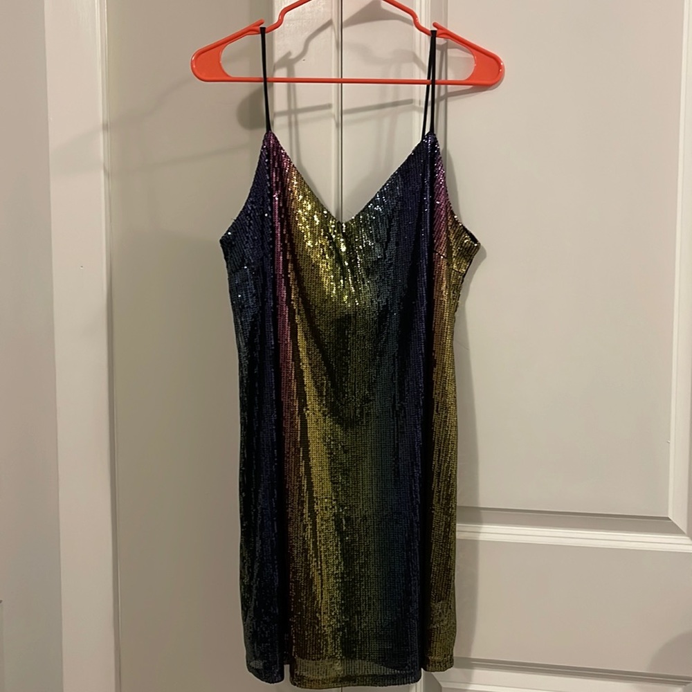 Rainbow Sequin dress
